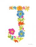 Floral Alphabet Letter X