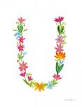 Floral Alphabet Letter XXI