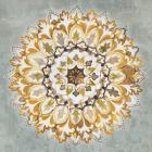 Mandala Delight II Yellow Grey