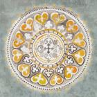 Mandala Delight III Yellow Grey