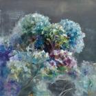 Abstract Hydrangea Dark