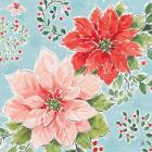 Country Poinsettias II Blue