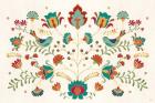 Folk Floral I