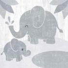 Safari Fun Elephant Gray no Border