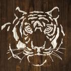 White Tiger on Dark Wood