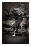 Upper Falls Old Mans Cave BW