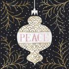 Jolly Holiday Ornaments Peace Metallic