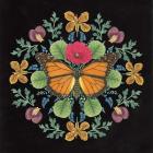 Butterfly Mandala I Black