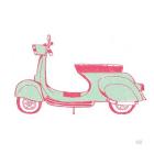 Road Trip Vespa Pink Green