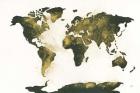 World Map Gold Dust