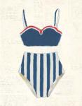 Retro Swimwear III Newsprint