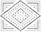 Daisy Dots Tile II Black