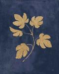 Botanical Study III Gold Navy