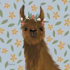 Delightful Alpacas II Floral Crop