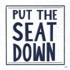 Put the Seat Down Navy