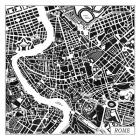 Rome Map Black