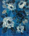 Loose Flowers on Blue II