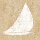 Driftwood Coast I White Burlap