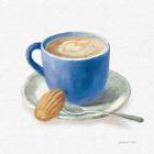 Wake Up Coffee I Linen Classic Blue