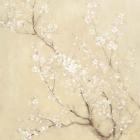White Cherry Blossoms I Linen Crop
