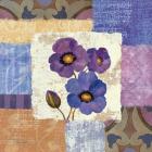Tiled Poppies II - Purple
