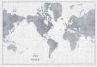 World Map Gray No Words