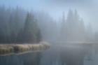Grand Teton Lake Fog
