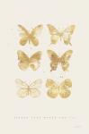 Six Gold Butterflies