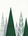 Geometric Forest II Green Gray