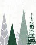 Geometric Forest III Green Gray