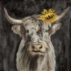 Floral Highland Cow