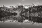 Alice Lake Sawtooth Mountains Idaho BW