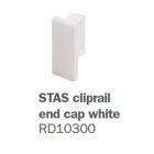 STAS cliprail koncovka bílá