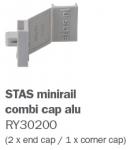 STAS Minirail kombinovaná koncovka hliník