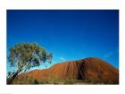 Rock formation on a landscape, Ayers Rock, Uluru-Kata Tjuta National Park, Northern Territory, Australia