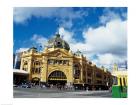 Facade of a railroad station, Flinders Street Station, Melbourne, Victoria, Australia