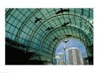 Low angle view of sculptures of birds in a shopping mall