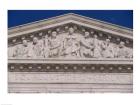 Pedimental frieze on the U.S. Supreme Court building, Washington, D.C., USA