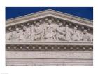 Pedimental frieze on the U.S. Supreme Court building, Washington, D.C., USA