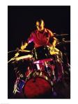 Young man playing the drums