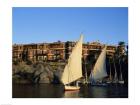 Sailboats in a river, Old Cataract Hotel, Aswan, Egypt