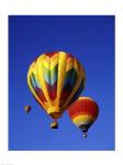 Low angle view of hot air balloons rising, Albuquerque International Balloon Fiesta, Albuquerque, New Mexico, USA