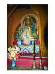 Statue of Buddha in a temple, Paugha, Annapurna Range, Nepal