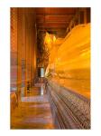Statue of reclining Buddha in a Temple