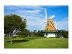 Traditional windmill in a field, City Beach Park, Oak Harbor, Whidbey Island, Island County, Washington State, USA