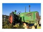 Abandoned tractor in a field, Temecula, Wine Country, California, USA