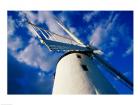 Low angle view of a traditional windmill, Ballycopeland Windmill, Millisle, County Down, Northern Ireland