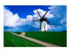 Traditional windmill in a field, Skerries Mills Museum, Skerries, County Dublin, Ireland