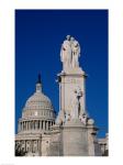 Monument in front of a government building, Peace Monument, State Capitol Building, Washington DC, USA