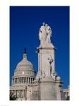 Monument in front of a government building, Peace Monument, State Capitol Building, Washington DC, USA